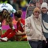 Emotional moment Lucy Bronze consoles close friend and Spain star Ona Batlle following Euros final - after inseparable pair holidayed together before tournament