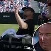 Explosive moment angry tennis star brands umpire 'the worst I've EVER seen' after smashing his racquet in Wimbledon warm-up clash - as  All England Club readies itself for influx of brats at this year's tournament