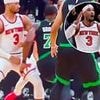 Eagle-eyed NBA fans spot Celtics star Jaylen Brown grabbing Knicks' Josh Hart in very intimate area