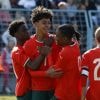 KIJK. Een aardje naar zijn vaartje: Cristiano Ronaldo Junior scoort fraai en viert dan zoals zijn papa