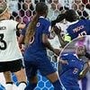 Germany star sent off for brutally pulling player's hair at Euro 2025 in bizarre incident that saw her give away a penalty