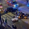 Car ploughs into PSG crowd injuring four members of the same family in horror crash