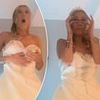 Bride breaks down in tears after wedding dress rips just moments before she walks down the aisle