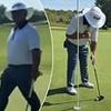 Wild moment golfer misses tap-in putt for his first ever eagle... after being told: 'Don't choke!'