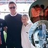Tom Brady kicks off European summer break with his and Gisele Bundchen's kids... and a major sporting star