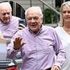 Lovely jubbly! Sir David Jason, 85, is in great spirits as he's mobbed by fans before his new show at Manchester's Lowry Theatre