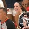 Caitlin Clark explodes at referee in furious sideline outburst... with her brother suggesting official is to blame for fresh injury fears