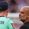 Pep Guardiola CONFRONTS Dean Henderson as Crystal win the FA Cup after goalkeeper escaped red card call before saving penalty in final