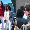 NBA legend Magic Johnson is mobbed by fans in Portofino as he heads out for glitzy lunch in bold outfit