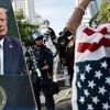 Terwijl Trump militaire droomparade bijwoont, protesteren honderdduizenden Amerikanen tegen zijn beleid