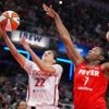 Sonia Citron's 21 points and Kiki Iriafen's double-double lead the Mystics past the Fever 88-84