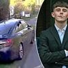 The crash that finally got e-bike rider locked up: Dashcam footage shows rogue driver trying to evade capture by police after getting officer sacked