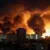 Russische droneaanvallen op Kiev maken acht gewonden