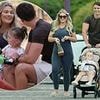 Pregnant Shaughna Phillips enjoys rare outing with jailed boyfriend Billy Webb and their daughter Lucia on his day release from prison amid his nine-year sentence for serious drug offences