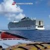 „MSC World Europa“ mit 8585 Menschen war havariert: LNG-Kreuzfahrtschiff sticht nach Zwischenstopp in Neapel wieder in See