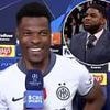 Denzel Dumfries hilariously roasts Micah Richards after Inter Milan's 3-3 draw with Barcelona - prompting the ex-Man City player to LEAVE the studio!