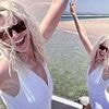Holly Willoughby wows in a white swimsuit as she lives it up on the beach during sun-soaked Portuguese holiday with sister Kelly