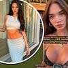 Phoebe Tomlinson, 21, poses in a skimpy bikini as she marks one year since having her boob job and reveals she feels 'so confident' after surgery