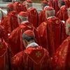 The world waits for white smoke: Cardinals prepare for first vote on new Pope TODAY with prayers in the Vatican ahead of sealing themselves off from the outside world for secretive conclave