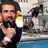 Michael Phelps challenges Baltimore Ravens stars to a diving contest after teaching a THIRD of the team to swim