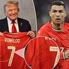 Cristiano Ronaldo sends Donald Trump 'peace' message on signed jersey after president threatened to join Israel-Iran war