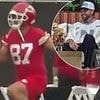 Travis Kelce completes mad dash from Cannes to Kansas City for first day of Chiefs minicamp