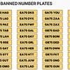 Banned 75 number plates: Full list of 464 registrations DVLA rejected because they're too rude