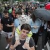 Thousands brave heavy rain to protest Serbia's crackdown on universities