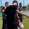 Premier League manager shows off outrageous skills in training session as his club prepare for pre-season friendlies