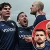Former Brentford forward suffers 'potentially life-threatening' injury as he's rushed to hospital following nasty clash just minutes into Bundesliga tie