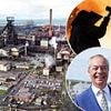 Reopen the pits! Revealed, Nigel Farage's big idea to help save the steel industry in Wales...dig for coal in nearby valleys