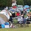 Wimbledon fans pitch tents to start queuing 24 hours early to get into the grounds