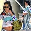 Rihanna bares her huge baby bump while out with her kids in LA as she awaits third child with ASAP Rocky
