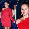 Selena Gomez is red hot in slinky dress after revealing which star will be ring-bearer at her wedding to Benny Blanco