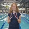 Rachel Stephan, double médaillée aux championnats de France de nage avec palmes