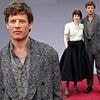 James Norton cuts a stylish figure in a grey textured suit as he joins chic Emily Beecham at the global premiere of their new period drama King & Conqueror in London