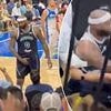 Moment ex-NBA superstar swings punches and brawls with fans after being ejected in shocking scenes