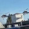Incredible moment special forces’ helicopters carry out secret drop drills outside Tesco as amazed shoppers watch