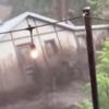 Moment house is swept away in New Mexico flash flooding