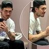 Brooklyn Beckham looks glum as he waits for wife Nicola Peltz in a changing room after living it up on his in-laws' £85M superyacht that dwarfs his parents £16M vessel