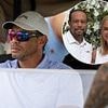 Tiger Woods returns to the golf course months after Achilles tear - but there's no sign of new lover Vanessa Trump