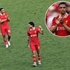 New footage shows Liverpool star gesturing to fans in the Kop after booing departing Trent Alexander-Arnold following Arsenal draw