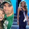 Astonishing moment Charlie Kirk's wife Erika loses Miss USA pageant to pro-trans rival... as Trump watches on