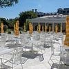 Donald Trump gives the White House a Mar-a-Lago makeover... complete with yellow parasols