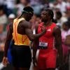 Leichtathletik: Clinch auf der Bahn: Sprintstars geraten im Ziel aneinander