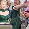 Pamela Anderson and co-star Liam Neeson recreate iconic Titanic scene at Naked Gun premiere in Berlin after sparking romance rumours