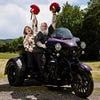 Easy riders! Couple who scooped £4m Lotto jackpot quit their jobs to buy Harley-Davidson trike after shock win left them needing 10 cups of tea to calm down