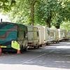 Residents fight back against caravan city: Van dwellers complain about 'NIMBYs' who blare their horns, kick their caravans and throw stones to scare them away