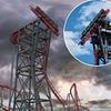 Heart-stopping moment shows how soon-to-open roller coaster DISCONNECTS from the track in mid-air - and even theme park junkies are terrified to ride
