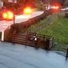 Moment killer driver overtakes bus and ploughs head-on into OAP's car: Man is jailed for smash that killed 87-year-old as she tried to make the short trip to buy her newspaper